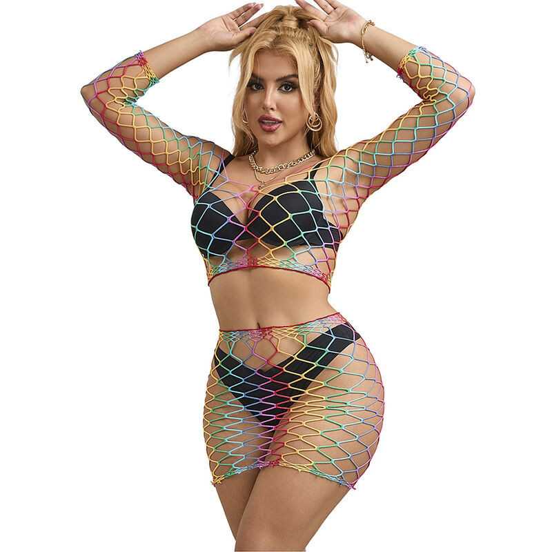 Ensemble lingerie résille deux pièces Subblime pour tenue audacieuseEnsembles Sexy