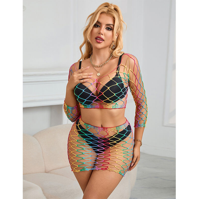 Ensemble lingerie résille deux pièces Subblime pour tenue audacieuseEnsembles Sexy
