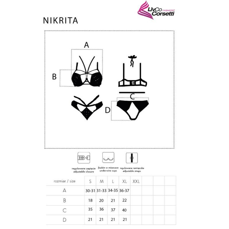 Nikrita lingerie set by LivCo CorsettiWomen's Sets