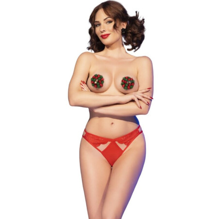 Cofanetto lingerie con copricapezzoli e slip ChiliroseSet Sensuale