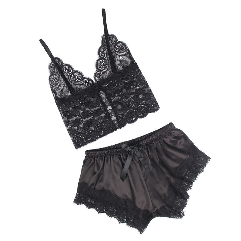 Subblime silk & lace chemise with matching pantiesWomen's Sets