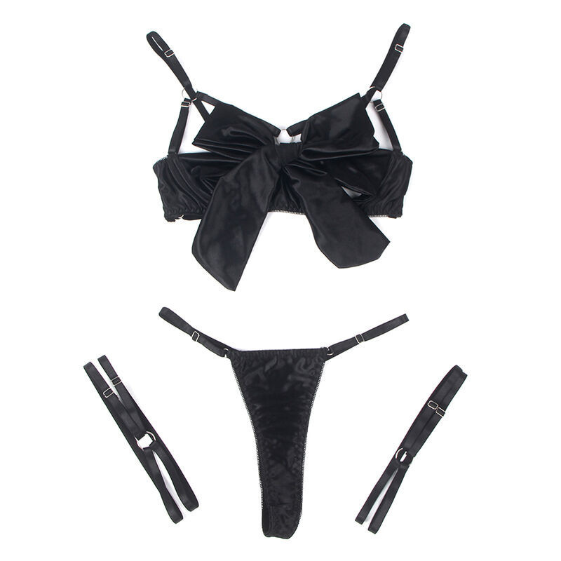 SUBBLIME Lingerie-Set mit offenem BH und StrapsgürtelSinnliche Damen-Sets