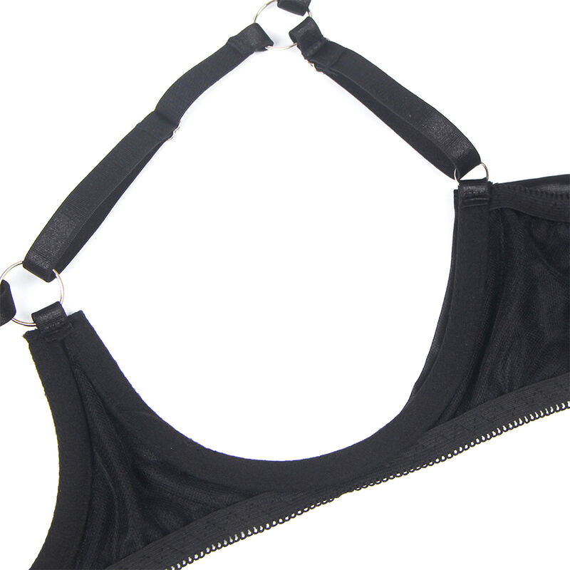 SUBBLIME lingerie set with open bra and garter beltWomen's Sets