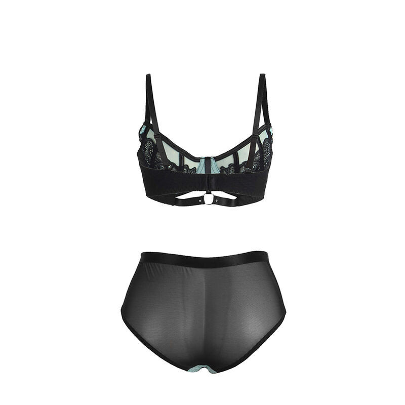 SUBBLIME Lingerie-Set mit Zierketten und Herz-NetzSinnliche Damen-Sets