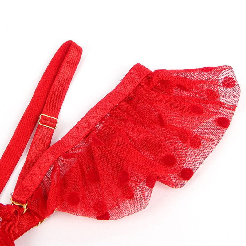 SUBBLIME Dessous-Set mit Straps, BH und TangaSinnliche Damen-Sets