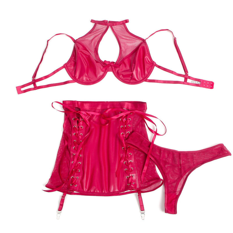 Ensemble lingerie harnais avec jupe et jarretière SUBBLIMEEnsembles Sexy