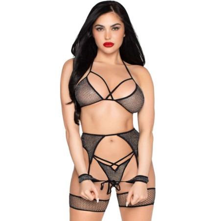 Ensemble lingerie résille et accessoires Leg AvenueEnsembles Sexy