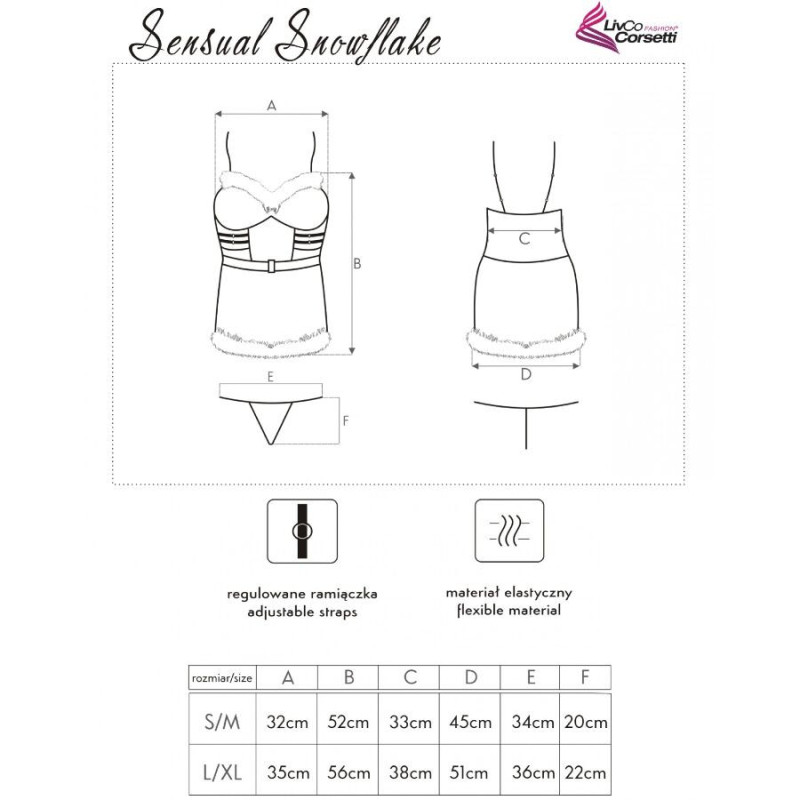 Ensemble lingerie top et string Santa's Candy par Livco CorsettiEnsembles Sexy