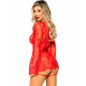 Ensemble lingerie teddy avec peignoir et porte-jarretelles Leg AvenueEnsembles Sexy