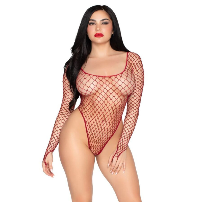 Body résille Leg Avenue à coupe échancrée style industriel séduisantEnsembles Sexy